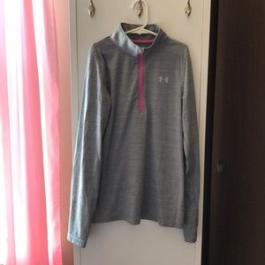 a quarter zip under armour sweatshirt